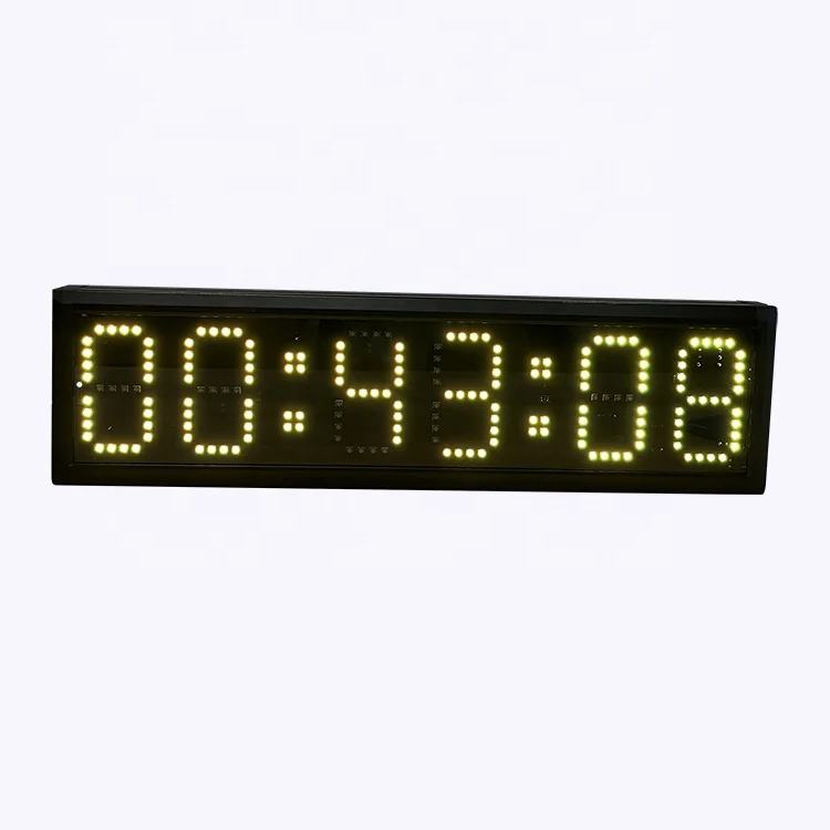 Jhering Double Sided Waterproof Outdoor LED 5 inch Digit 20 inch Screen Word Remote Clock Timer Timing Race Clock