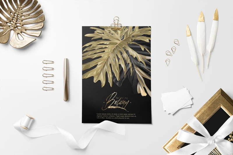  Настенные картины для гостиной с абстрактными золотыми листьями и растениями настенная живопись на холсте постеры принты в скандинавском стиле Современный домашний декор