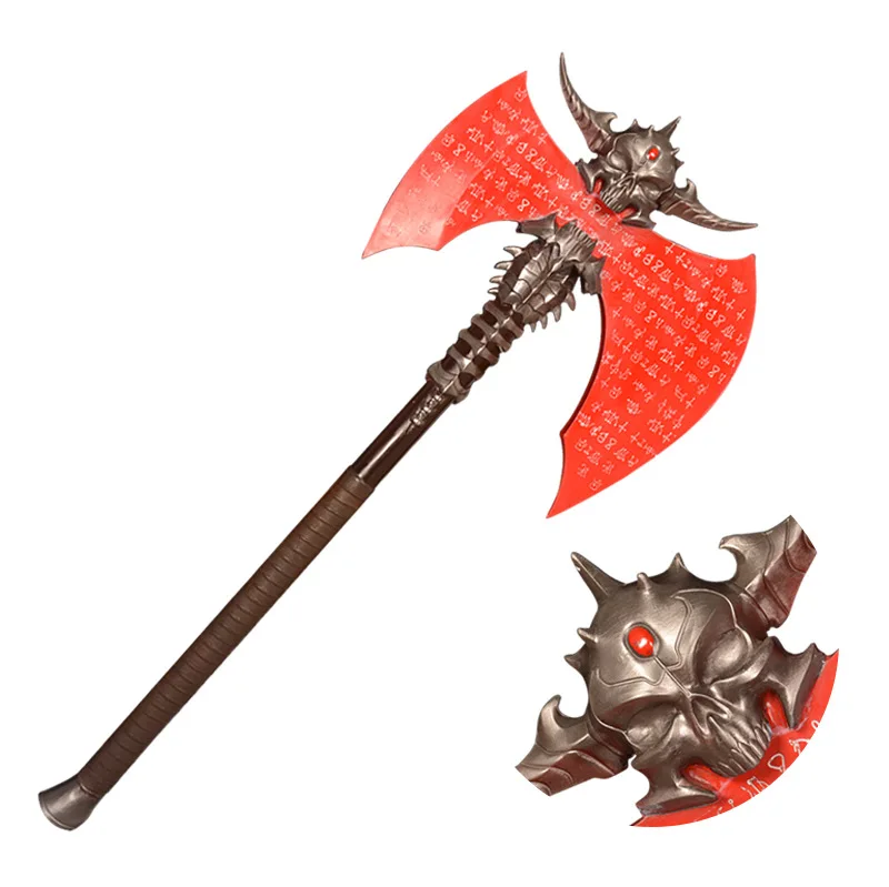 Popular 104cm 2.6kg PVC Collection Toy  Game DOOM Eternal Marauder Axe Cosplay Props