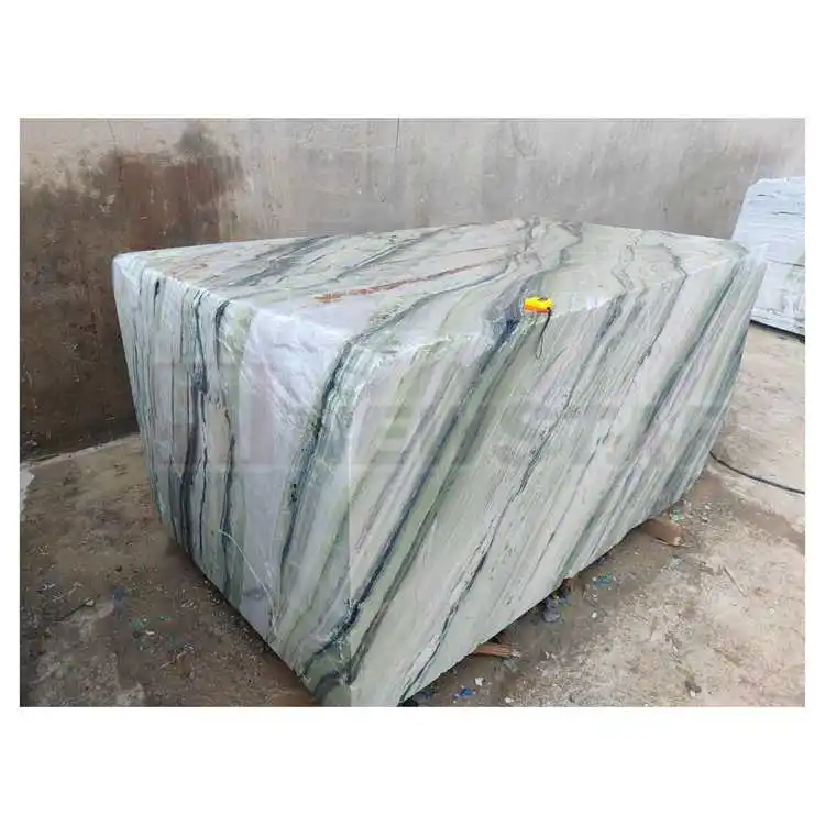Newstar Green Ice Marble Slabs and Tiles Elegant Translucent Green Stone for Modern Design