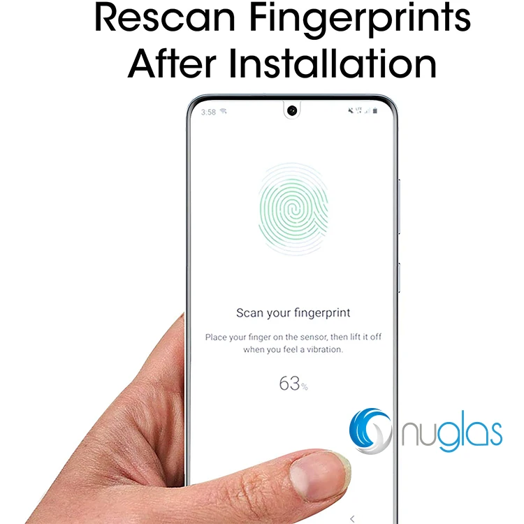 Fingerprint Unlock UV Glue 3D full glue Tempered Glass Screen Protector For Samsung S20 5G