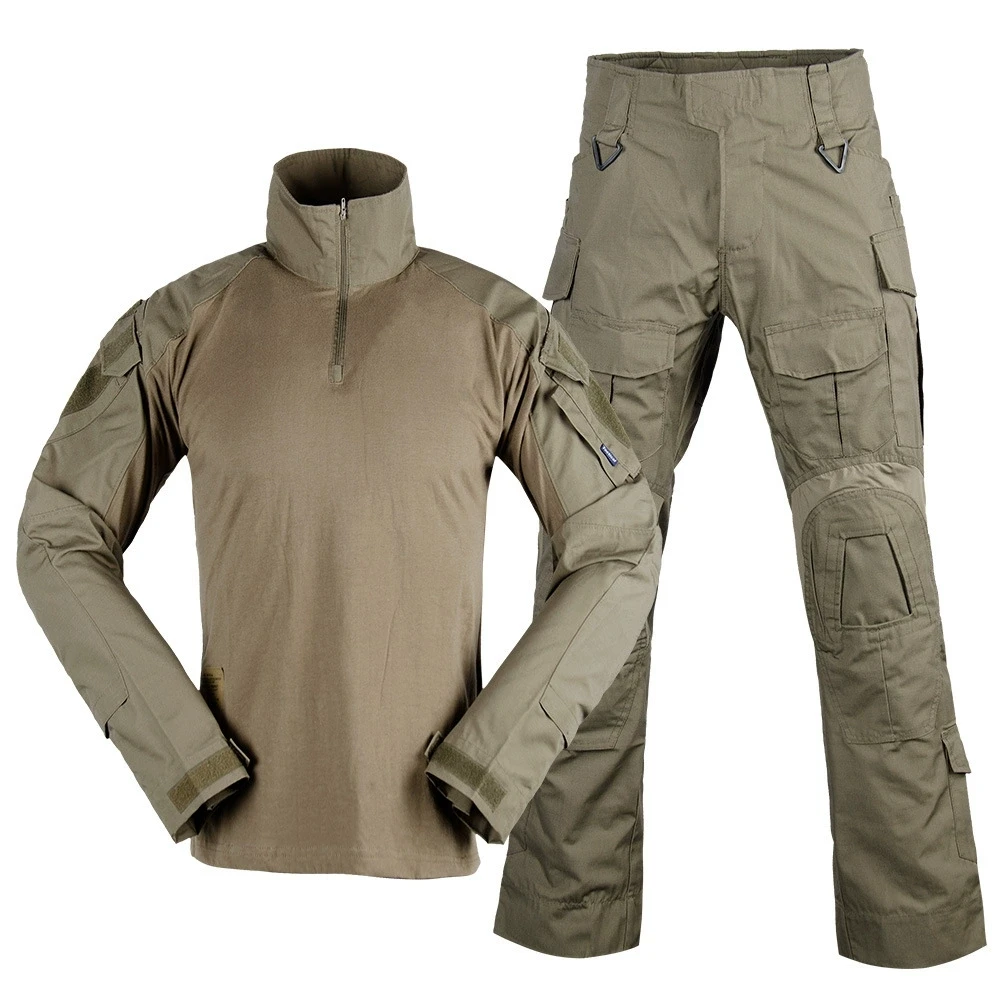 Wholesale Multi-functional CS Clothing G3 Suits Durable Tactical Combat G3 Frog Uniform With Knee Elbow Pads