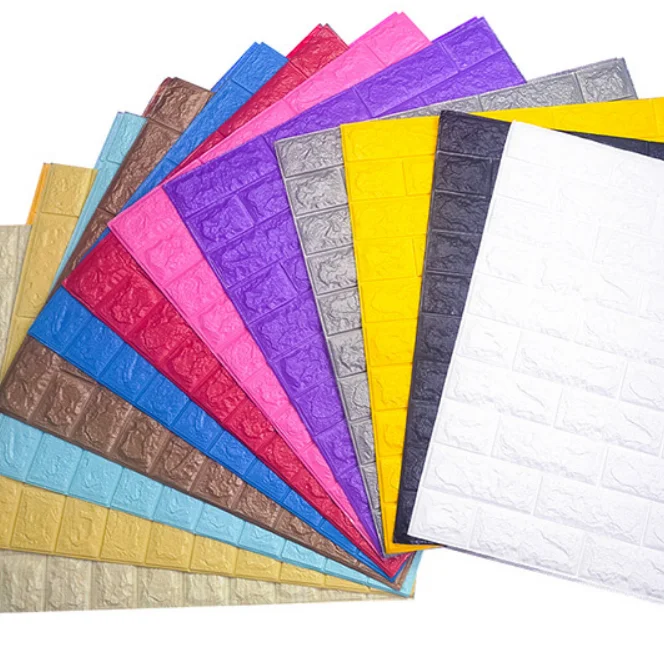 PE Waterproof Fireproof Wall Art Decor Panel 3D Stickers Sale Gold White Classic Customized Wallpapers