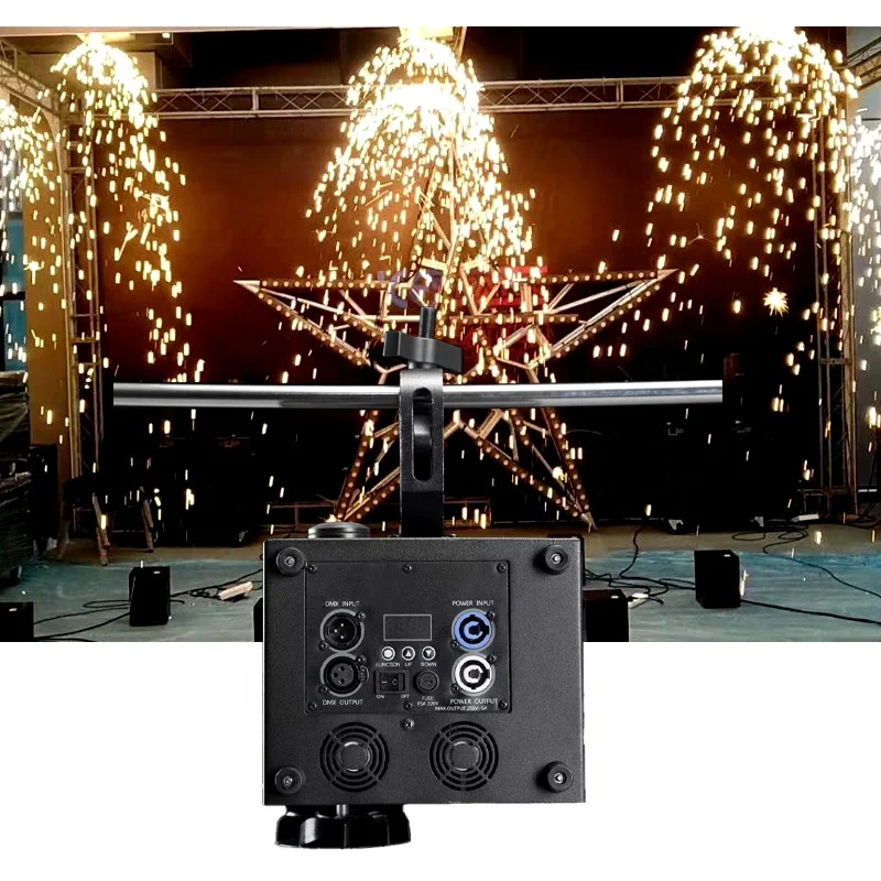 Mini Sparkler Electronic Spark Dj Event 400w Hanging Upside Down Cold Pyro Fountain Machine Waterfall Firework For Wedding Party