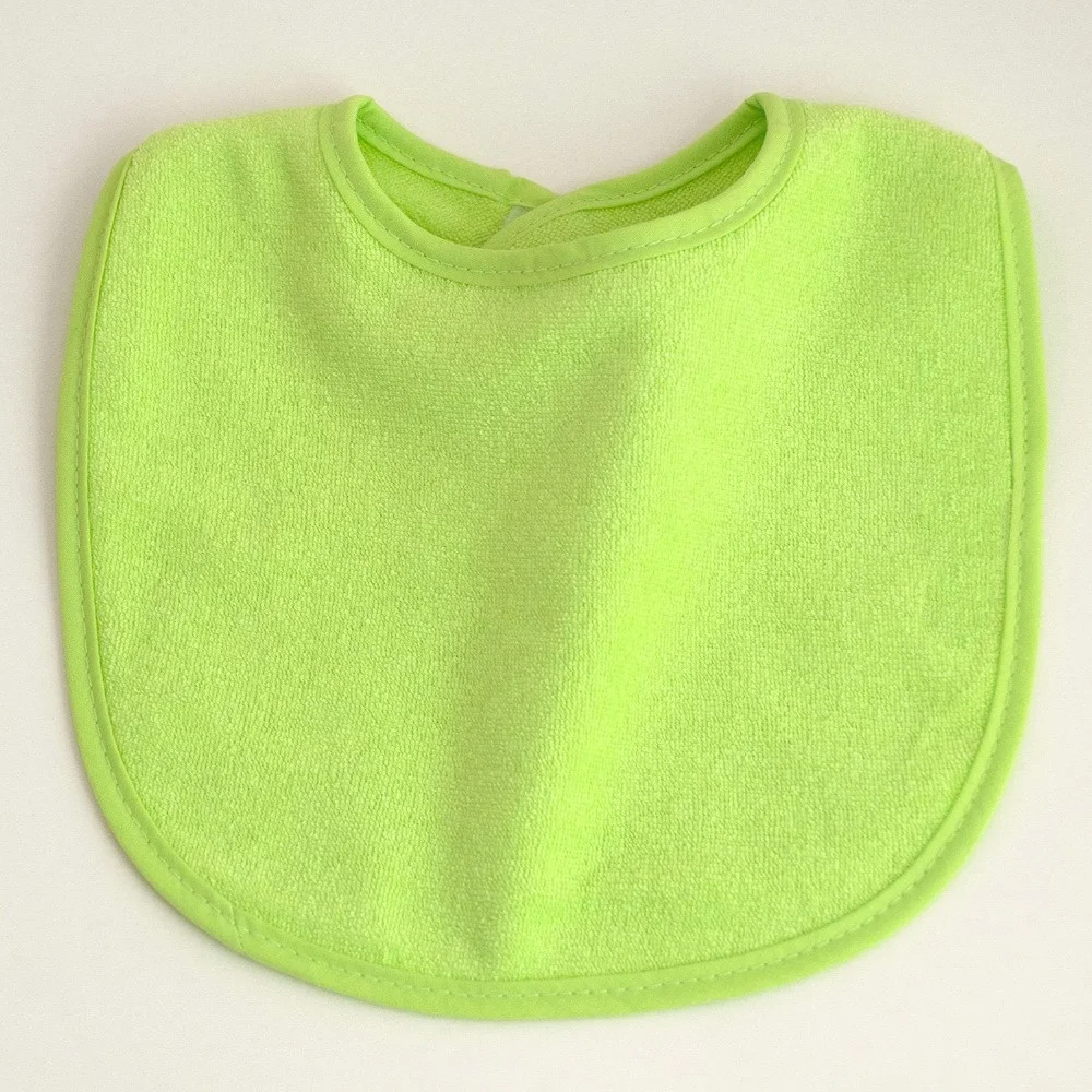 
70% Cotton 30% Polyester Soft Waterproof Baby Bibs with Snaps 