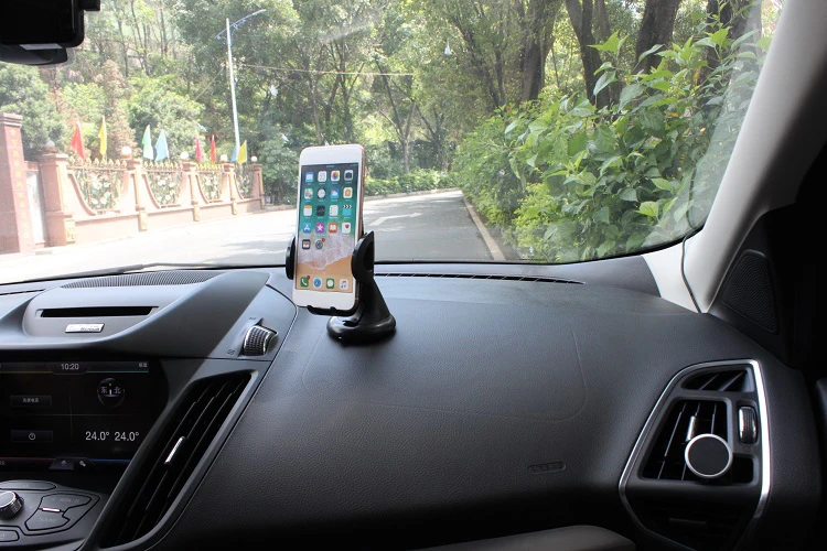Dashboard Car Phone Holder With Washable Strong Sticky Gel Pad Car Cell Phone Holder for Car Dashboard & Windshield Phone Mount