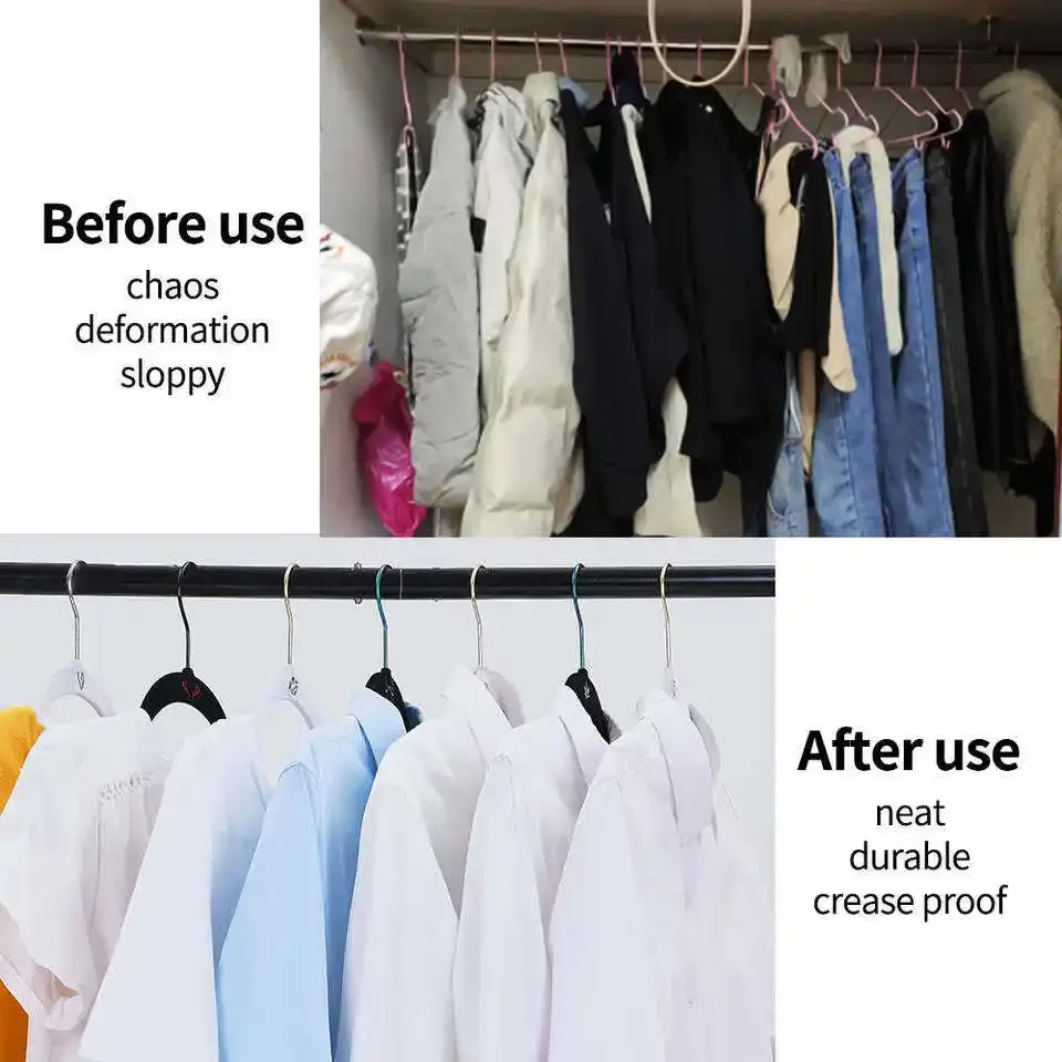 Custom Logo Clip Non-slip Multifunctional Hanger Clothes Trouser Coat Hanger Clothes Hangers Daily Use