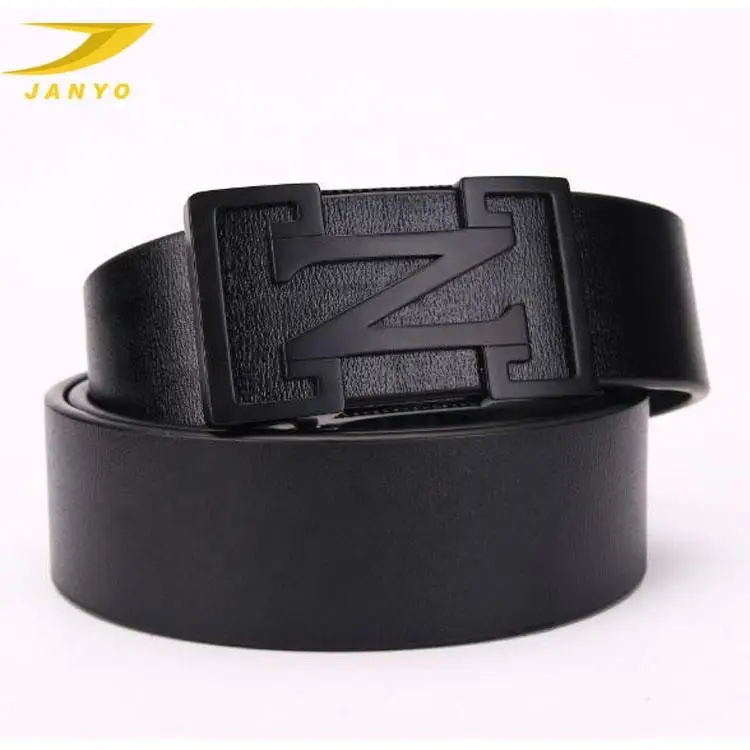 Manufacturer Custom Design Services Toothless Alloy men Automatic Buckle Genuine Leather belt