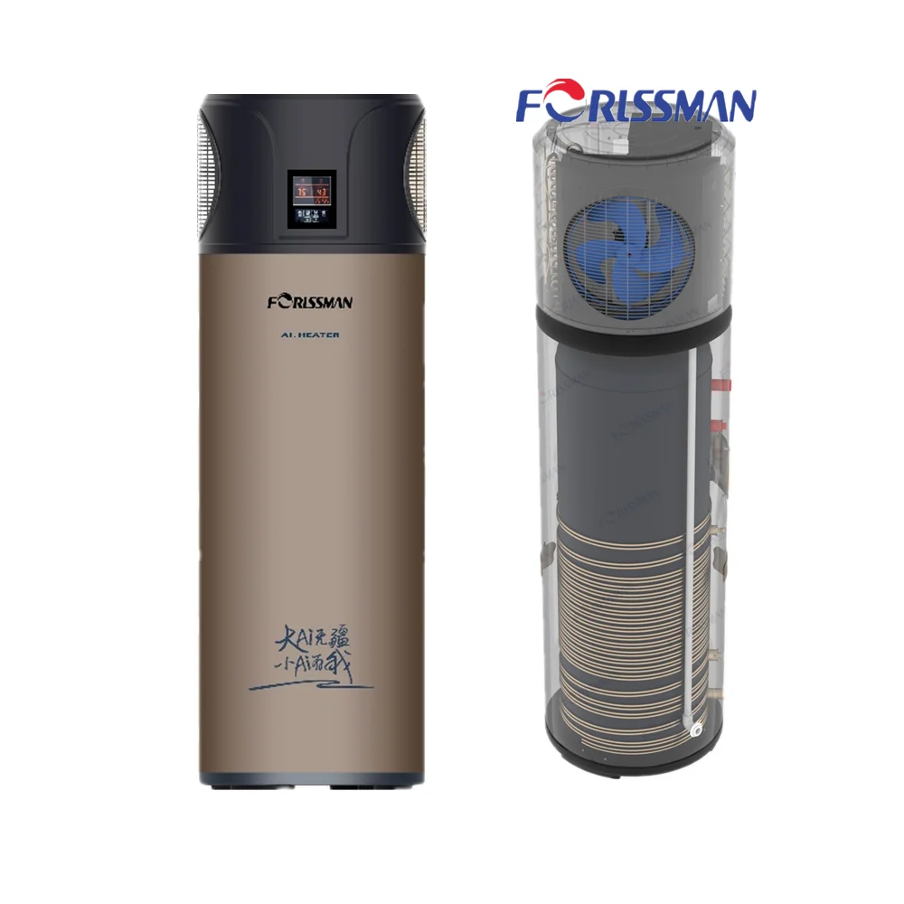 Forlssman 150L маленький воздушный для воды тепловой насос нагреватель горячей воды все в одном водяной насос heatig