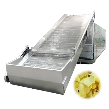 automatic dried fruit and vegetable chips making processing dehydration machine
