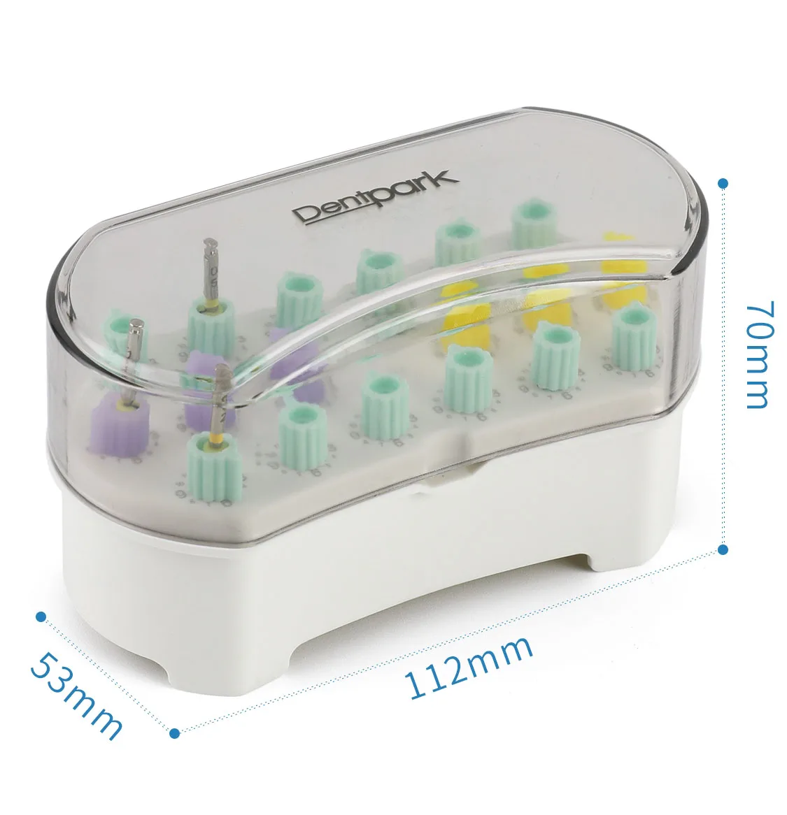 Подсчет ручки зубной дезинфекционный комплект стерилизатор автоклава сделано в случае боры эндо файлы держатель с графом 2 вида цветов различия коробка для