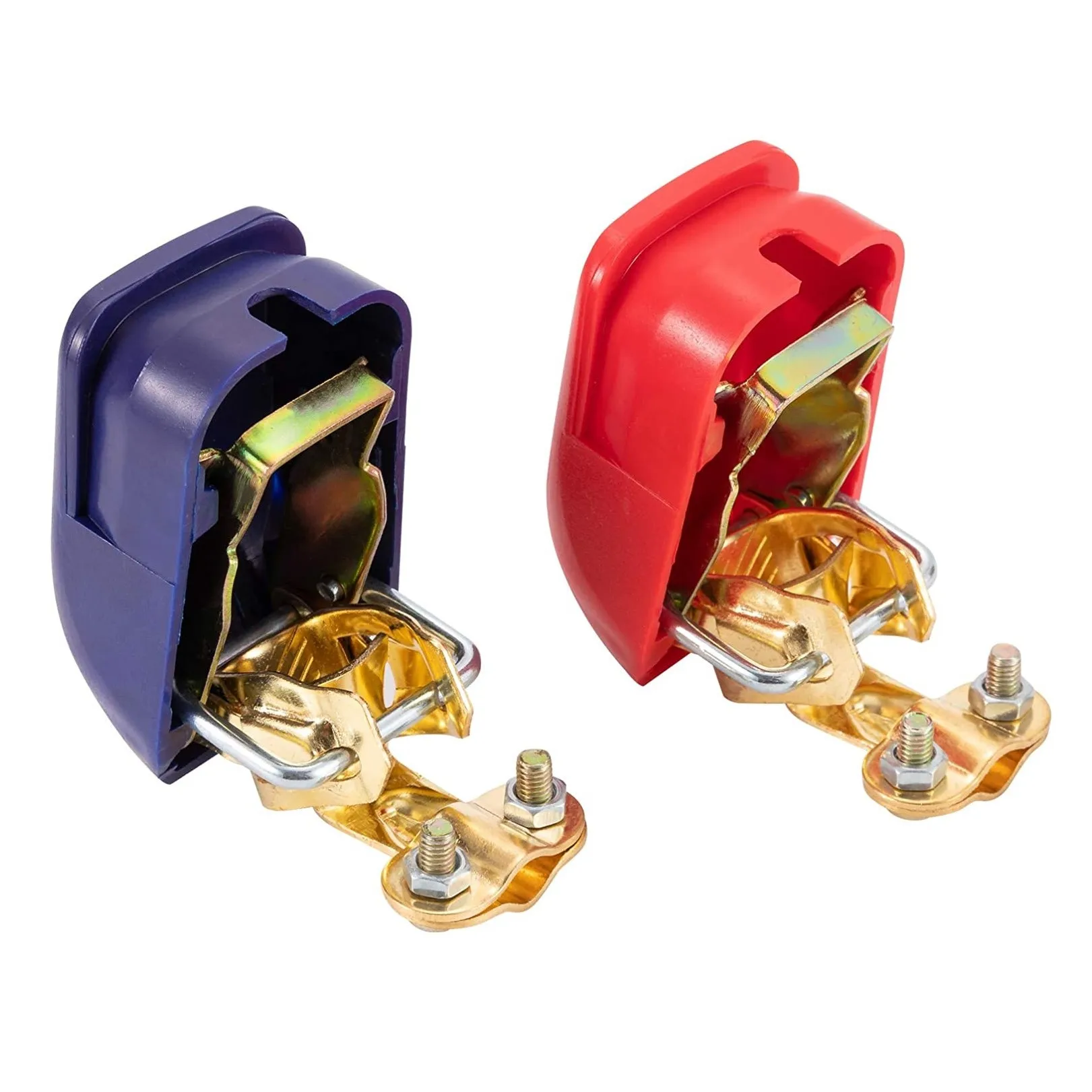 Customized Universal Quick Release Copper Brass Battery Terminals Clamps Connectors 12V For Auto Car Trailer Truck