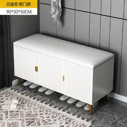 2023 New Home Door Explosion Flip Door Shoe Rack Bench Shoe Cabinet