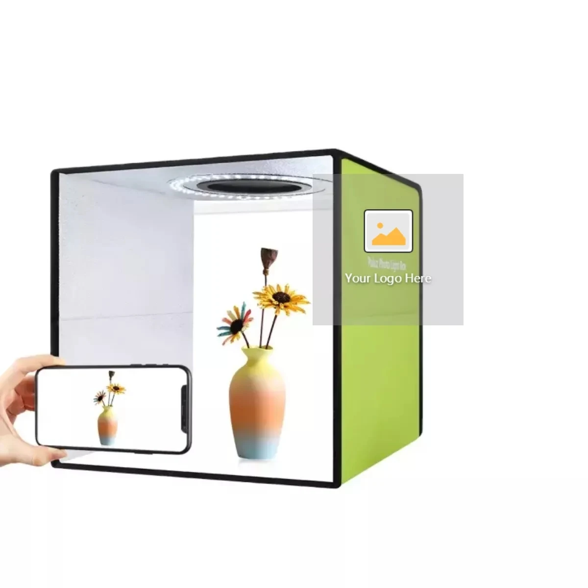 PULUZ 30cm portable lightbox with 6 Colors Backdrops photo studio 5500K shadowless photography Shooting Tent Box Kit