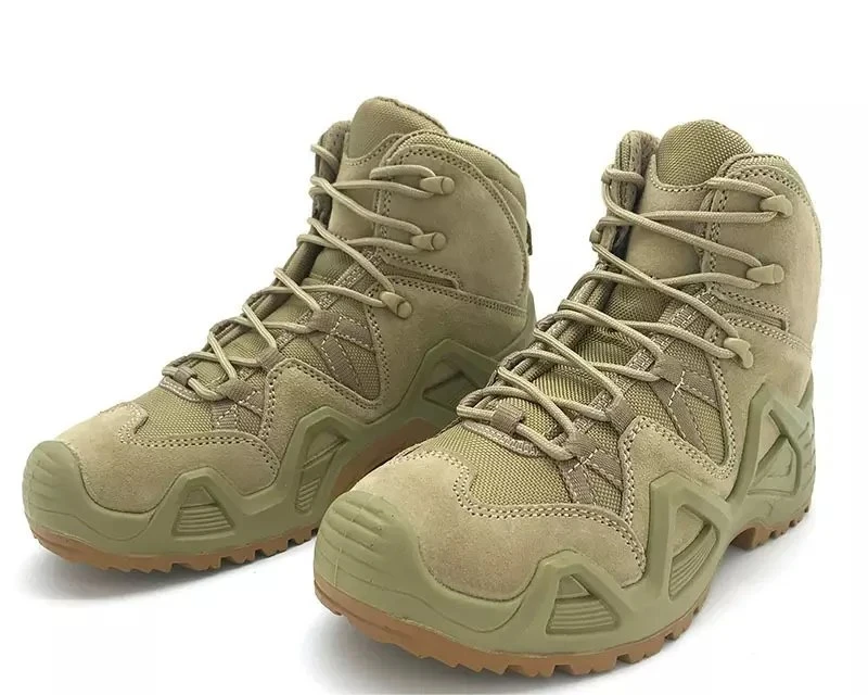 Waterproof  Hiking Outdoor Black Brown Desert Mens Tactical Combat Boots for Men Women Sale