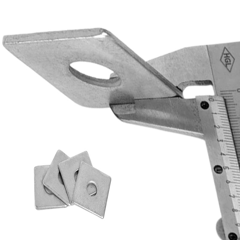 Competitive Price Customized Thickness 4-10mm Washer Shim Stainless Steel Square Washer for Connect