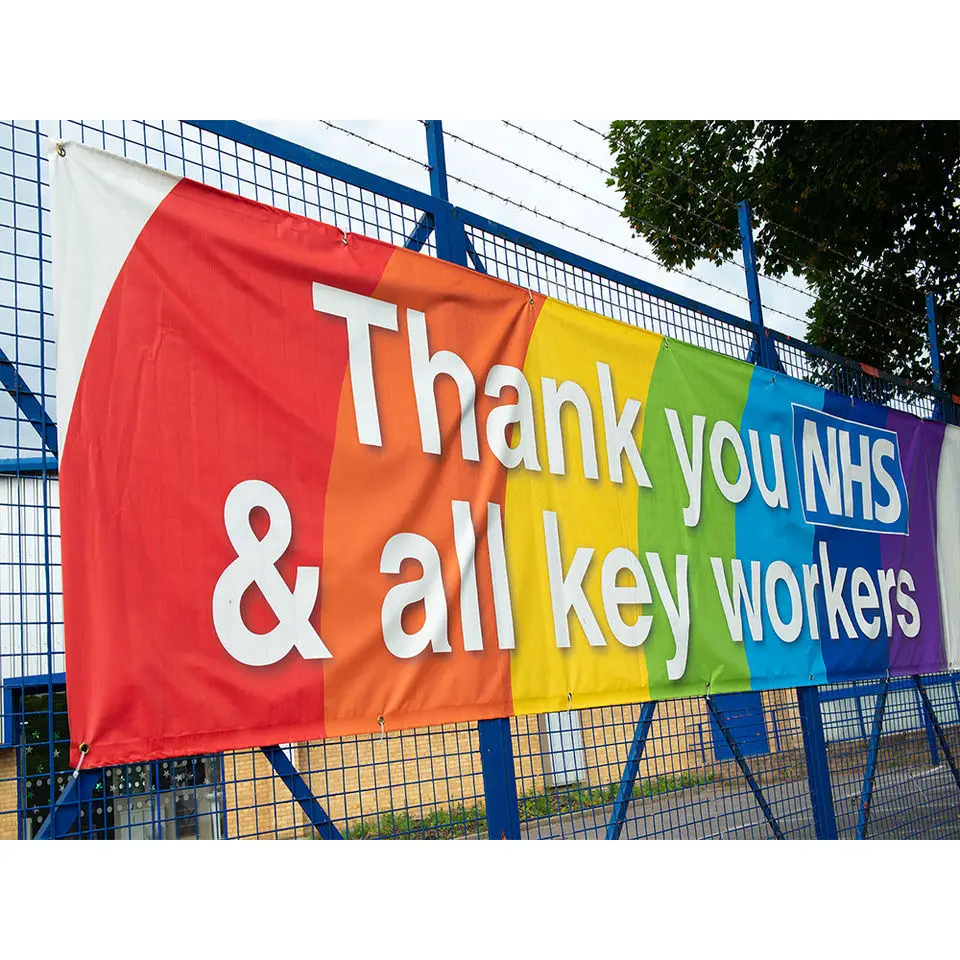 customized flags and print advertising signs billboard pvc printing advertising mesh promotional flags & banners