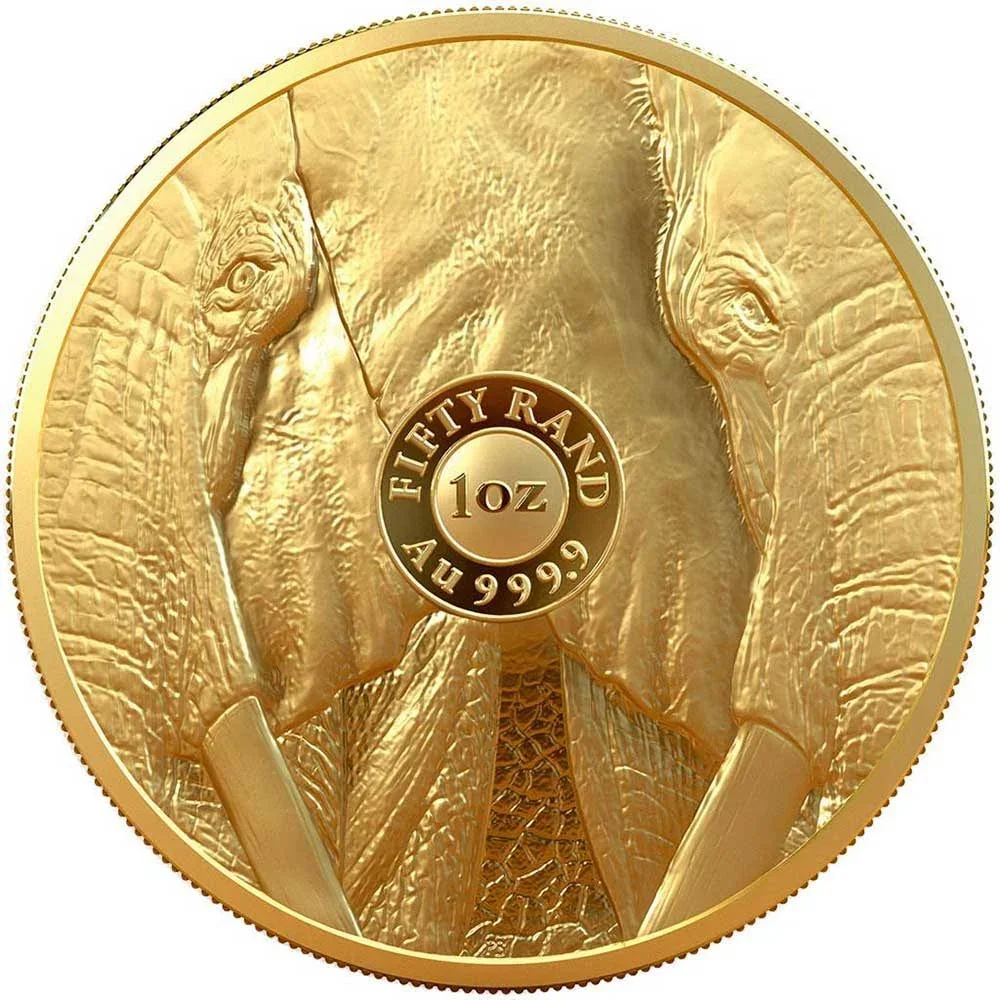 100% full test 24 carrot attraction gold coin big elephant India