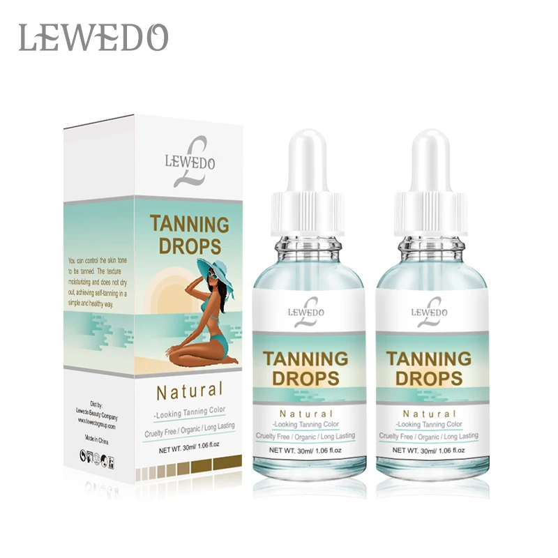 Private label face tanning drops profession sun tan oil for facial tanning