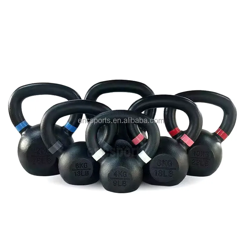 Hot Sell cheap Black Paint Cast Iron Kettlebell Powder Coated Kettlebell