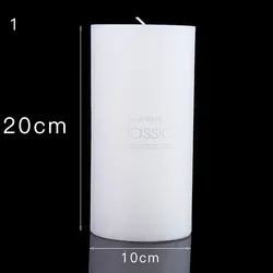Wholesale Nordic Style Classic White Natural Color Candle Smokeless Home Scented Candle Large Cylindrical Candles