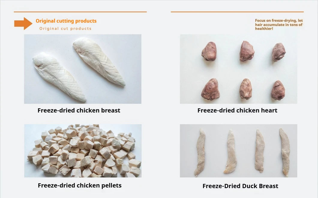 OEM/ODM Cat And Dog Snacks Freeze-Dried Chicken Hearts Daily Food Training Rewards Chicken Organs Pet Food Adult Cats