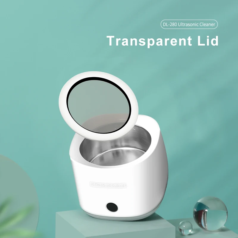 Smart ultrasonic jewelry cleaner machine 180ML ultrasonic cleaner glasses braces ultrasonic cleaner automatic