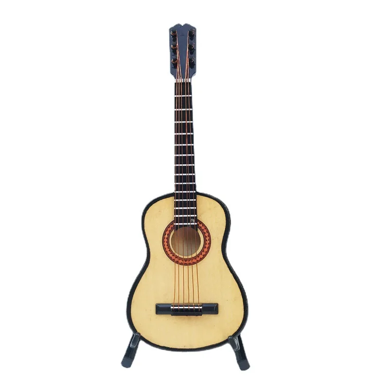 1:6 scale music instrument mini guitar model for miniature decoration
