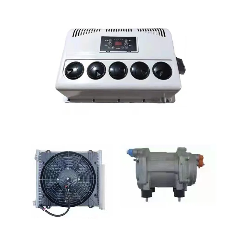 Auto Air Condition Units 12v 24v Electric Car/Truck Air Conditioner Real AC Compressor Cooling