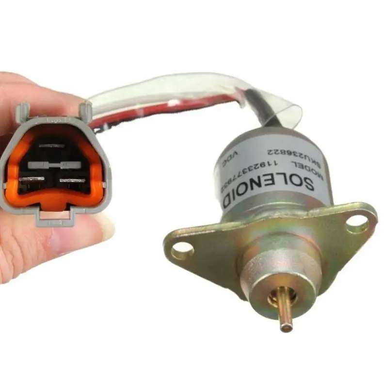New Fuel Shutdown Shut Off 4Tnv98 4Tnv94 12V Hydraulic 119653 77 Stop Solenoid 119653- 77950 For Yanmar Engine Spare Parts