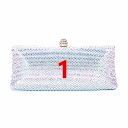 2023 multi designs colors ladies crystal clutch purse bags bling crystals wedding  purses party luxury women clutch hand bag
