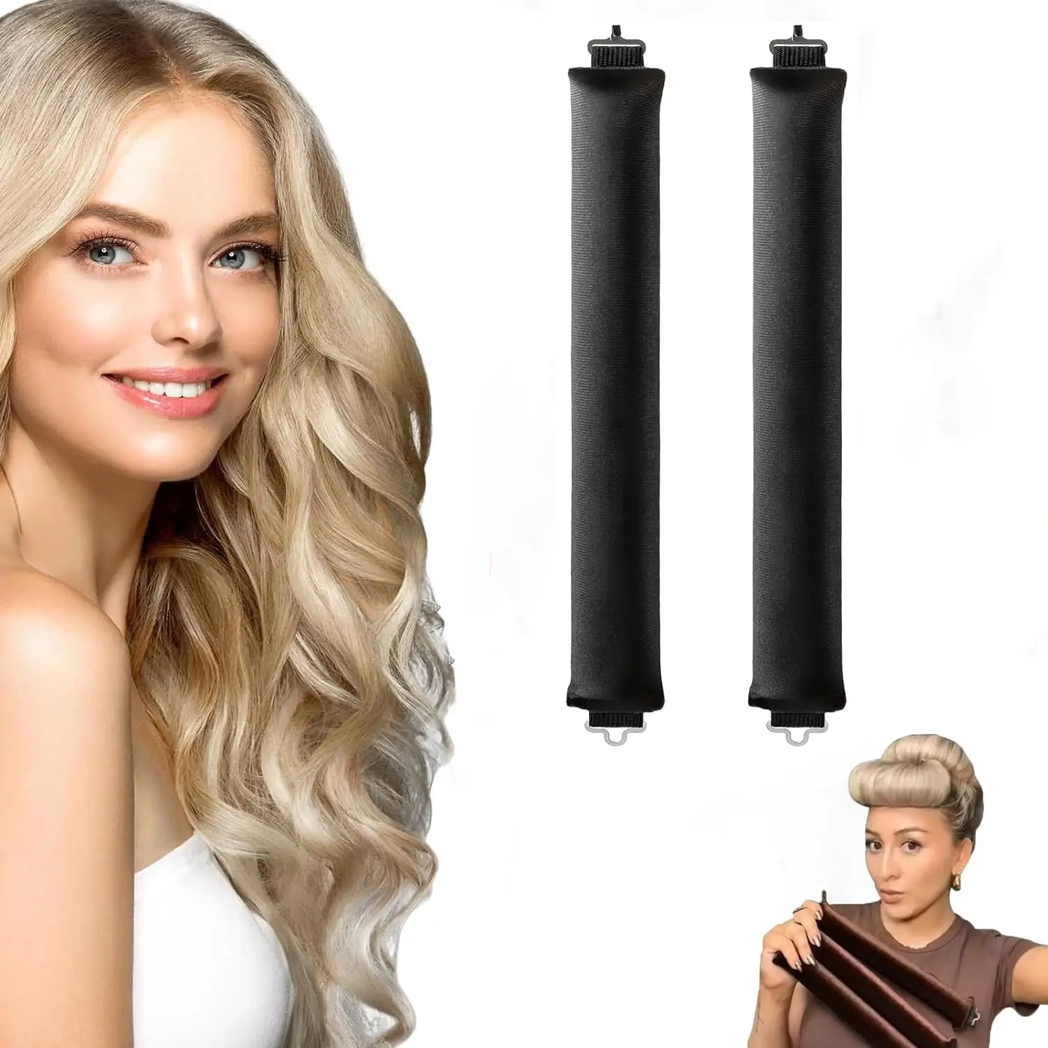 No Heat Hair Curlers Rollers New Soft Curling Rod Headband Heatless Hair Curler for Heatless Curls