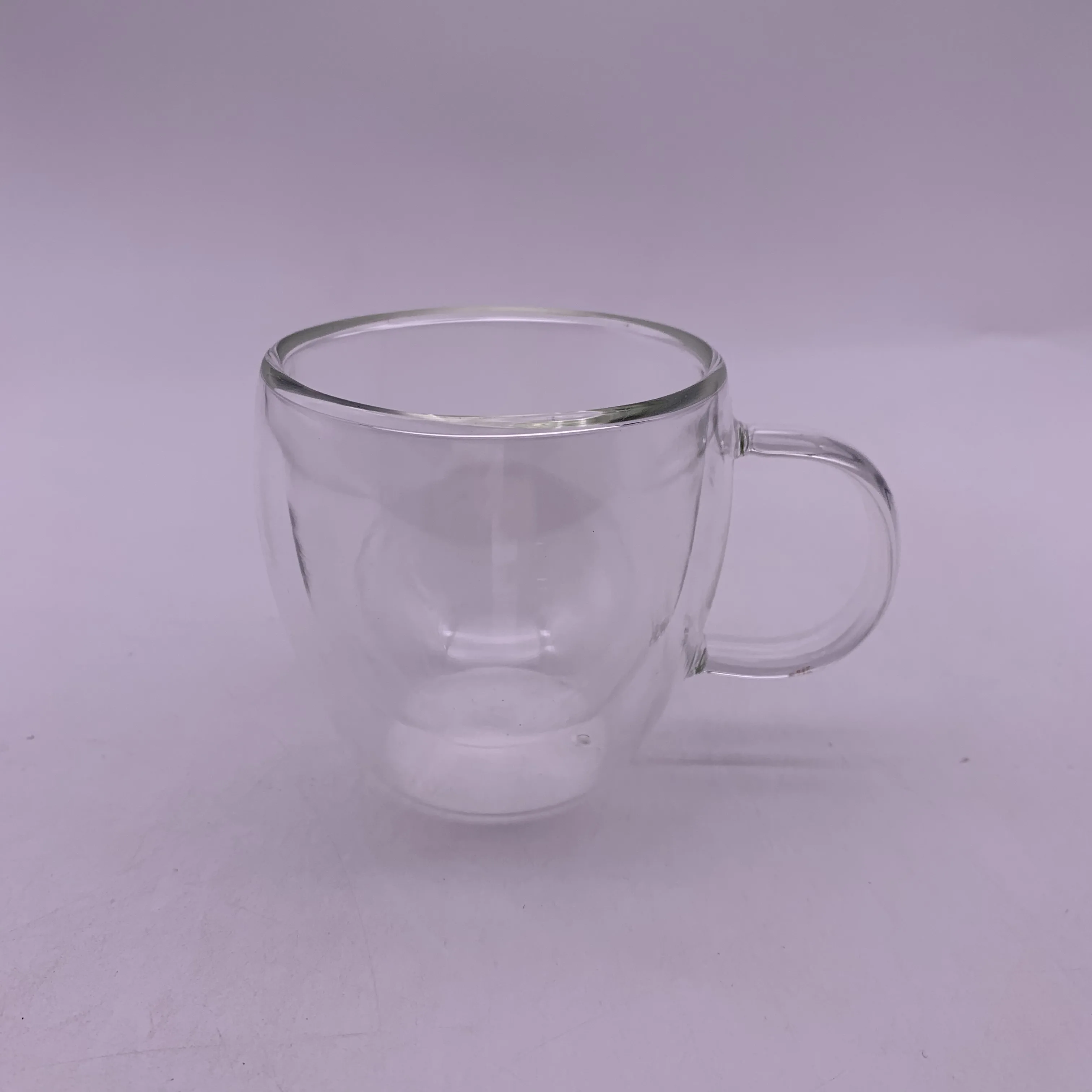 
Glass Coffee Mugs Double Walled Insulated Drinking Glasses with Handle Borosilicate glass cup 250ml 