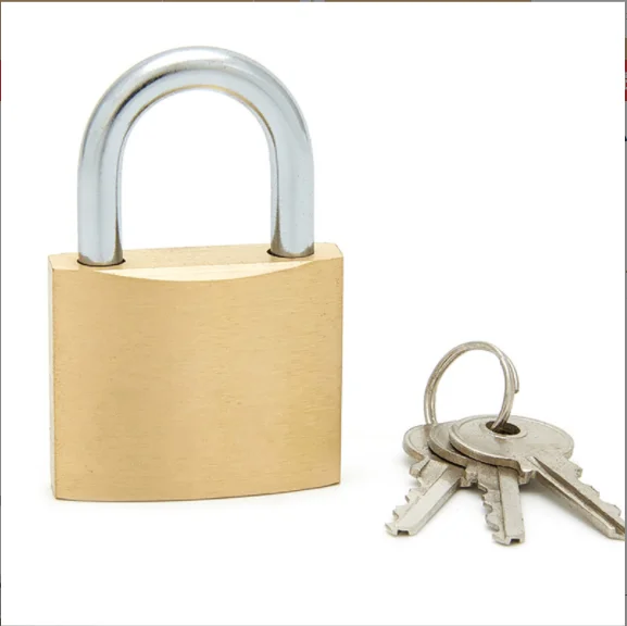 JIZHOU same unlock key Custom Lock Top Security Pad Lock High Safety Padlocks Keyed Cheap Copper solid Brass Padlock