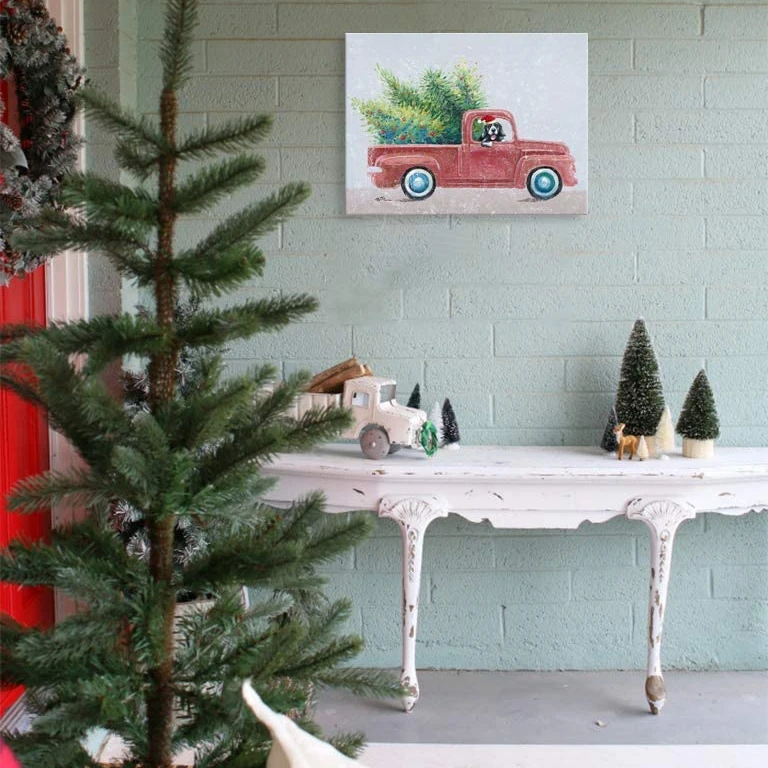 Картина красного грузовика от Artree, китайское искусство, известные современные картины для столовой