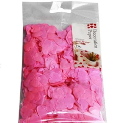 Конфетти из розовых салфеток для женщин на День святого Валентина