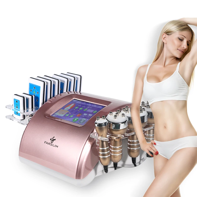 Beauty Salon Use 80k Cavit Radio Frequency RF S Shape 40k Skin Tightening Vacuum Slimming Cavit Machine