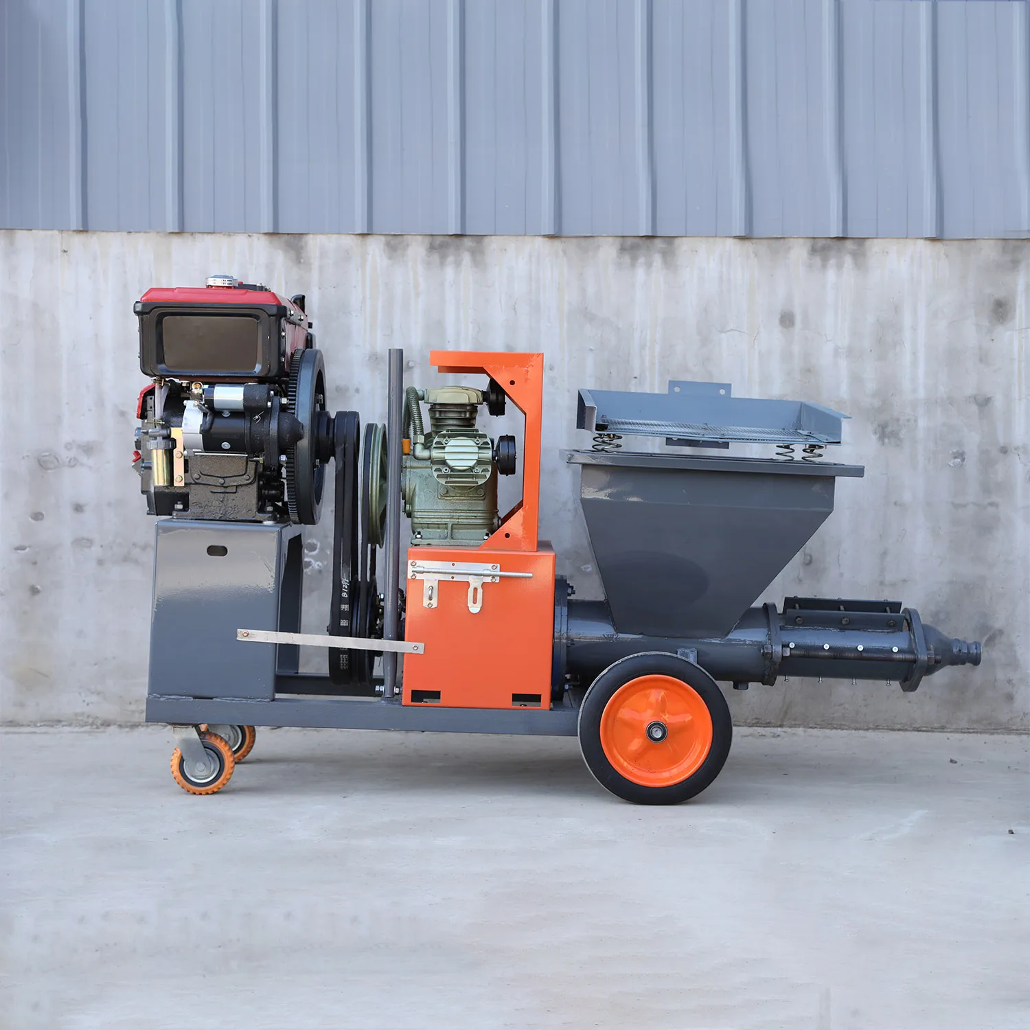 Diesel Engine Spraying Plaster Cement Plastering Spray Factory Direct Gunite Diesel Mortar Sprayer Machines Price For Sale