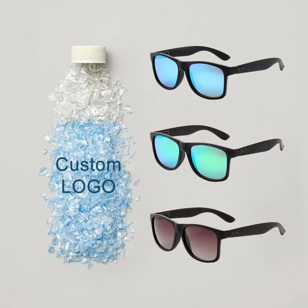 Sunborry Custom RPC Polarized UV400 Men Vintage Retro Eco Friendly Biodegradable 100% Recycled Bottles Sunglasses