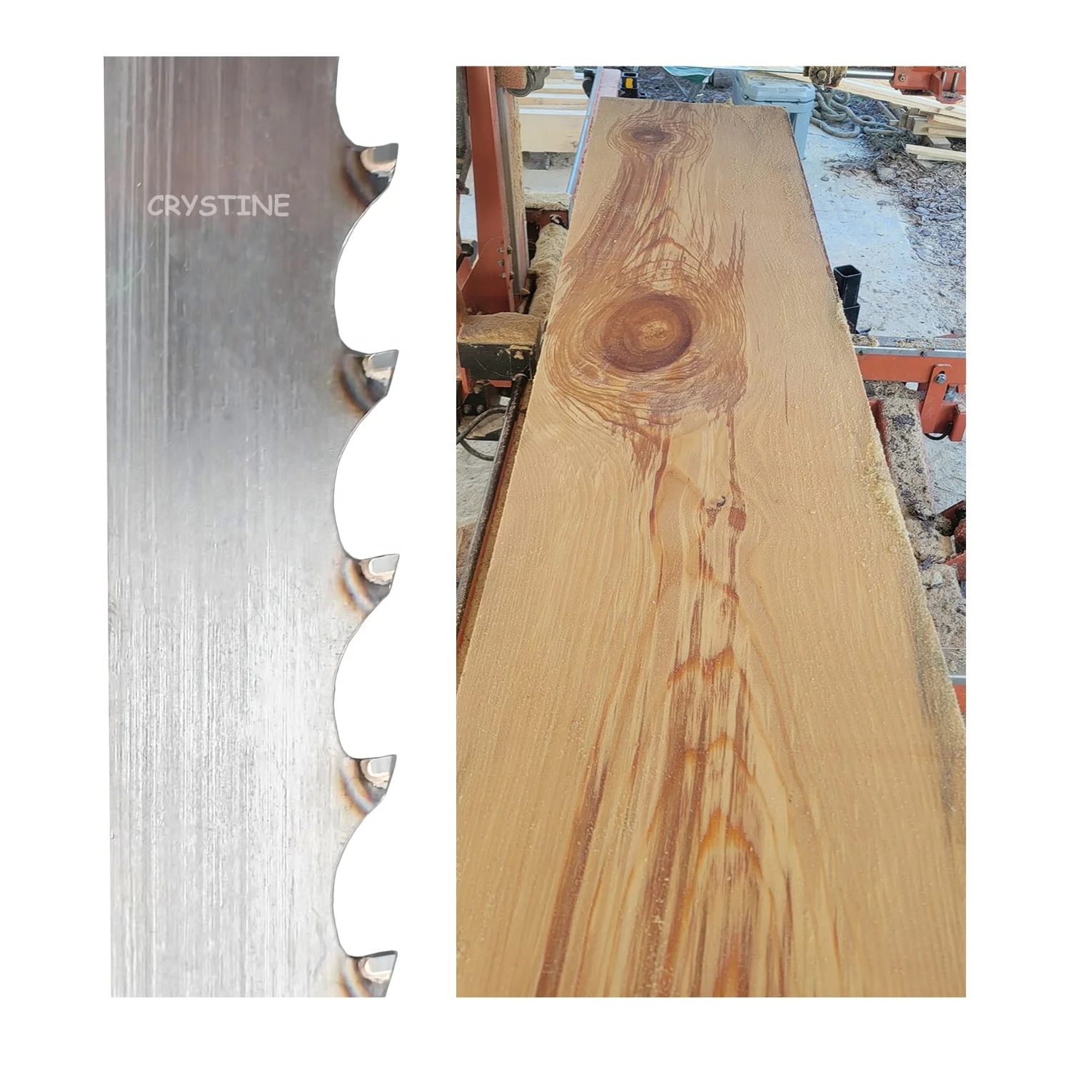 Saw mill portable sawmill horizontal vertical band saw wood cutting stellite carbide band saw blade for hardwood softwood