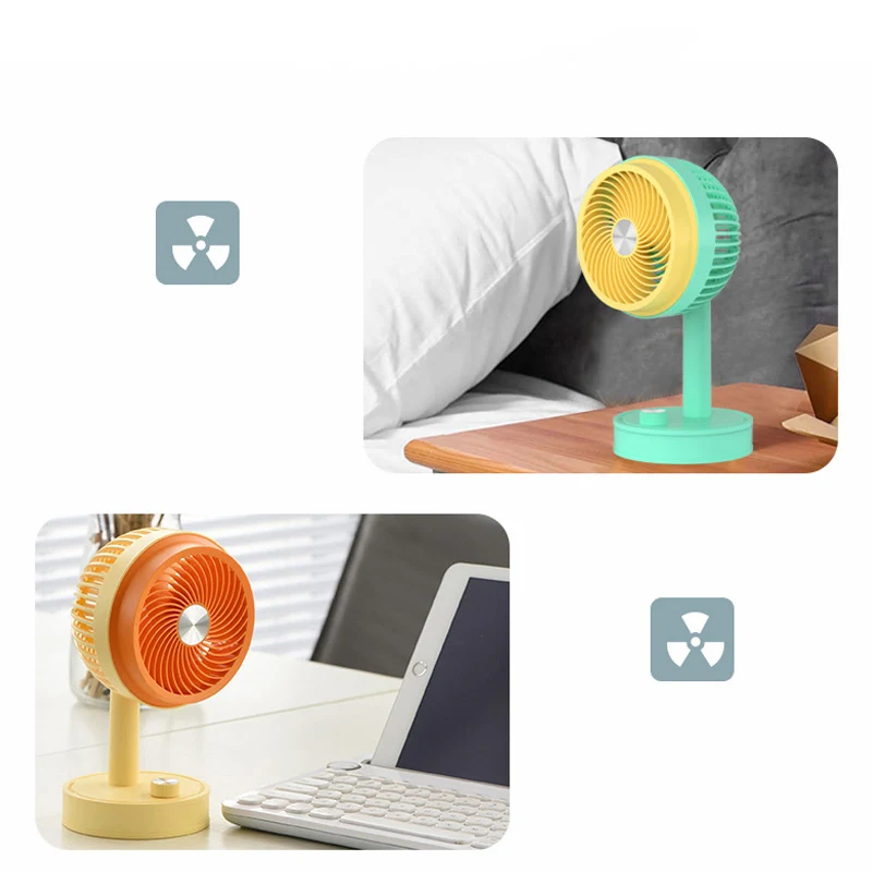High Quality Hot Wholesale 3 Speed Electronic Portable Knob Switch Desktop Handheld Fans Rotatable USB Rechargeable Mini Fan