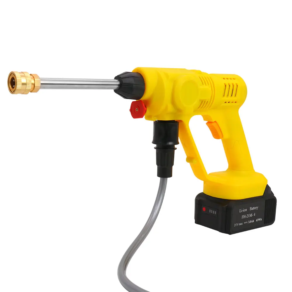 Discount Portable Lithium Battery Powered 20V Cordless High Pressure Cleaner Gun Powerful Car Washer Machine