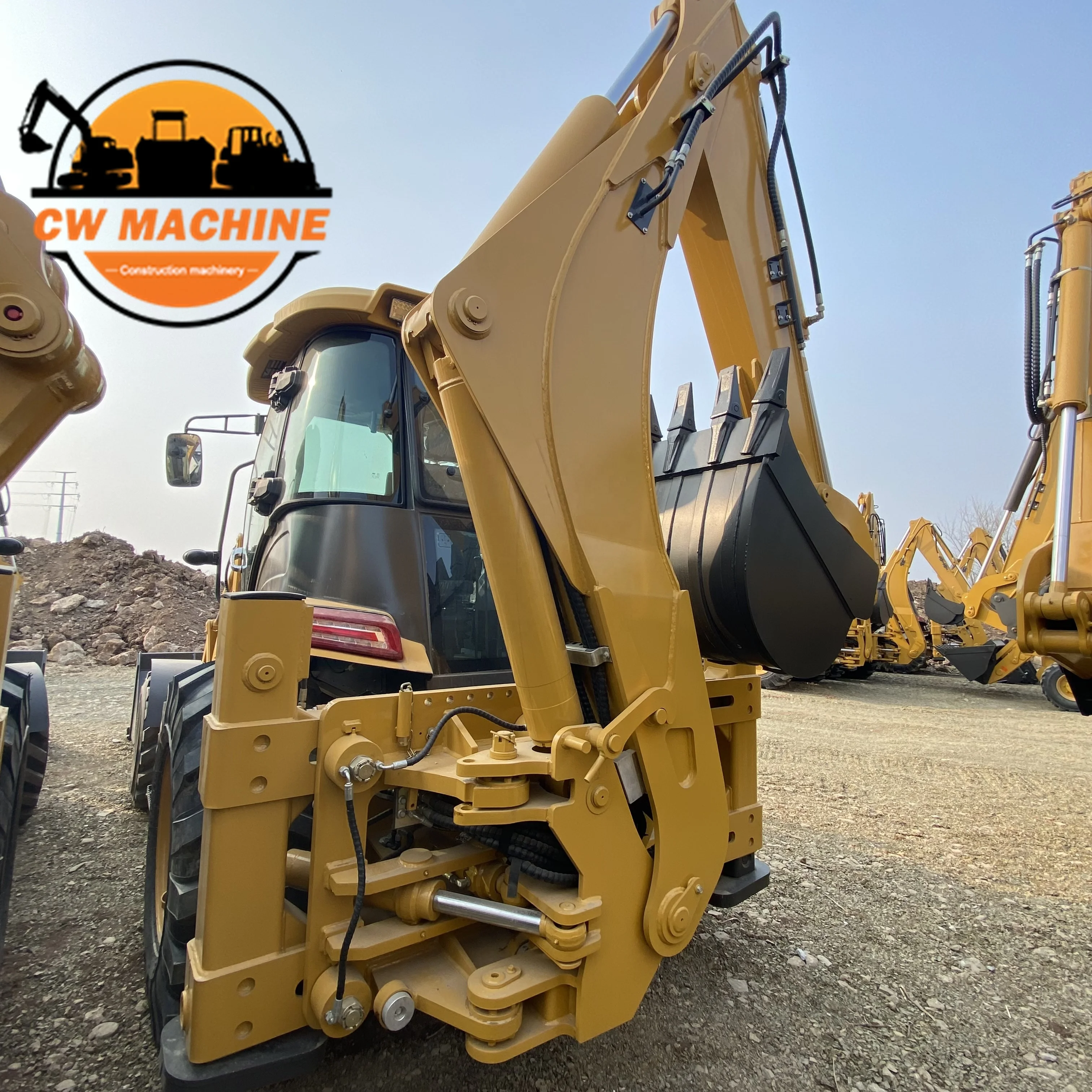 New Diesel CE Cummins Engine Large Mini Retro excavadora Farm Tractor Backhoe Excavator Loader 4x4 Backhoe