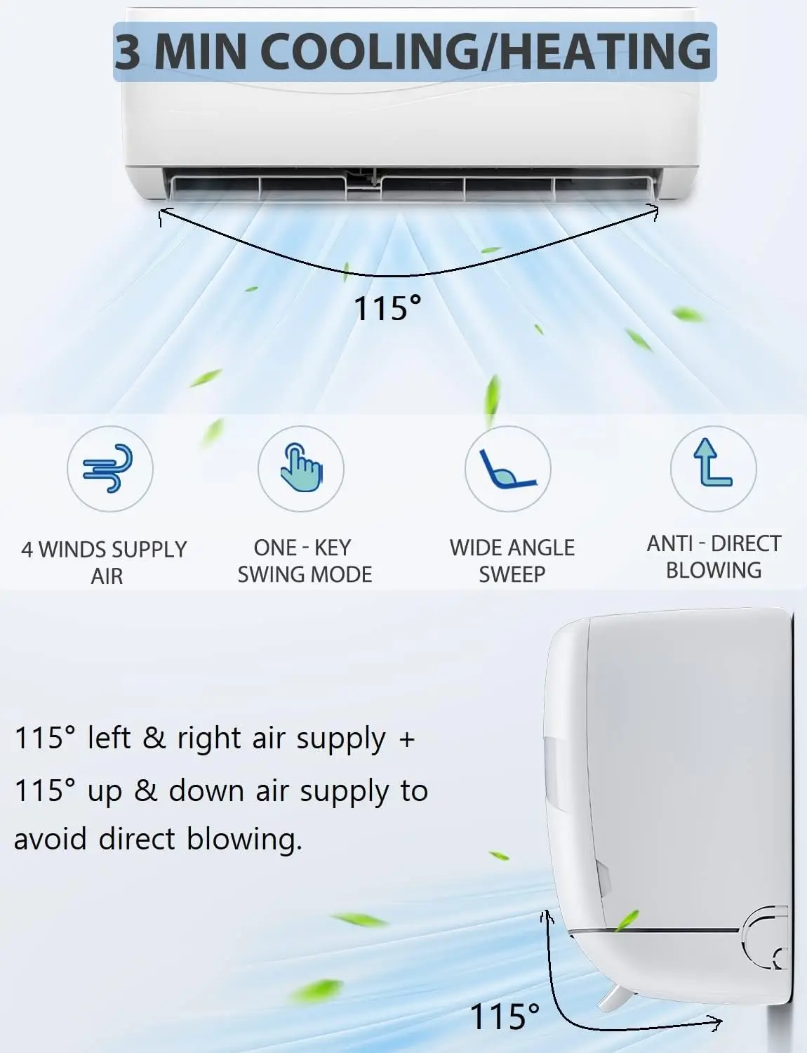 12000btu 18000btu 24000BTUSolar Ac Dc блоки кондиционер гибридный солнечный настенный сплит для Hom