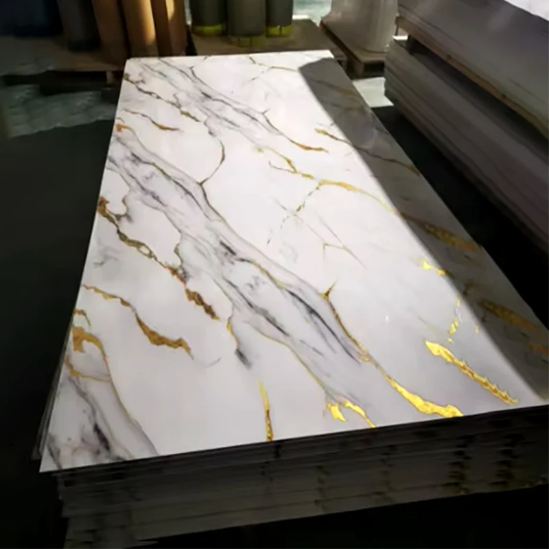 1220*2800Sheet Marble Pvc Sheet Uv alternative  Plastic Sheet