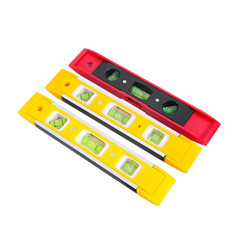 Mini high-precision household level ruler with magnetic stripe, portable household decoration level ruler, mini level ruler