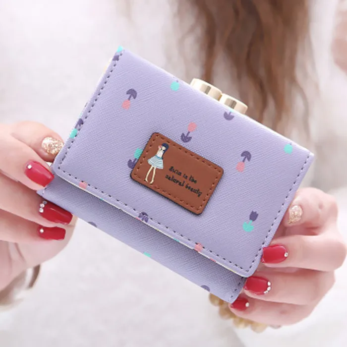 Sales Promotion Wholesale Cute Ladies Multi-function Wallet Pu Leather Wallet For Women