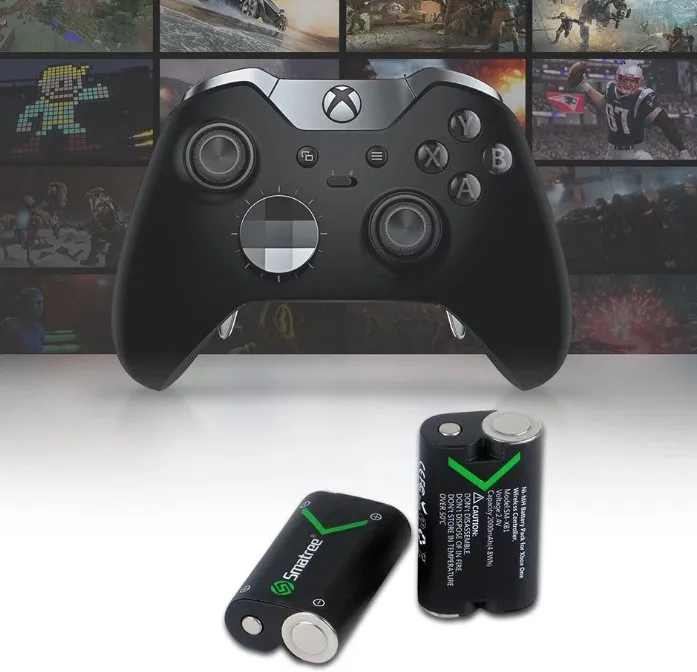  Rechargeable NI-MH Battery 2000mAH (3-Pack) + Dual-Channel Charger for Xbox One / S Wireless