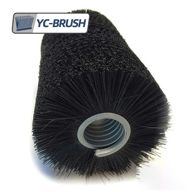 Steel wire abrasive nylon outside Coil Brushes