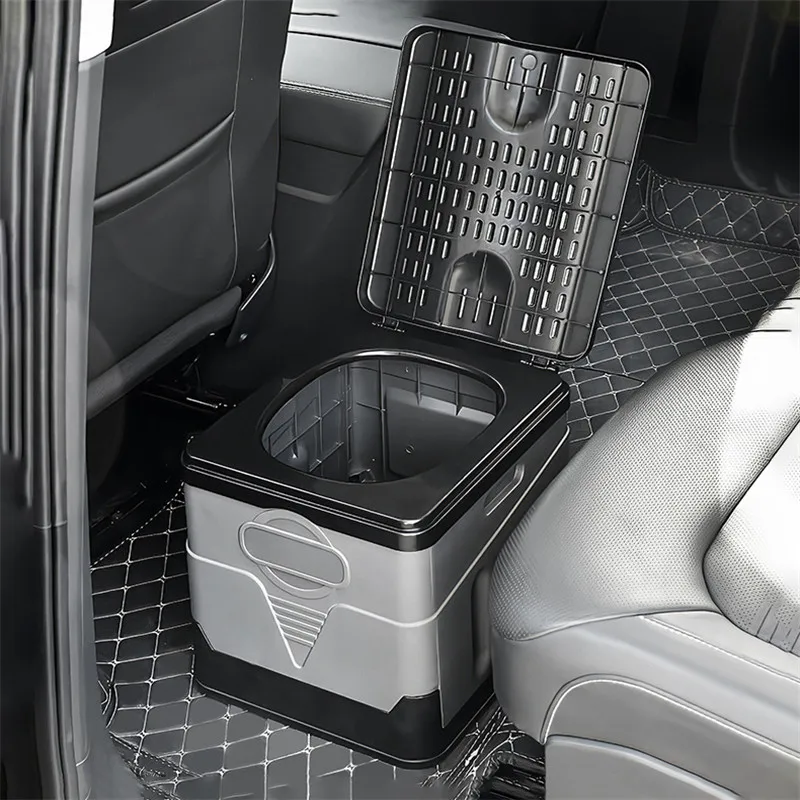 Foldable outdoor car travel plastic portable toilet for camping tent picnic toilets